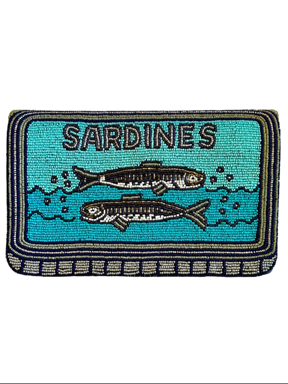 Lily Posh Sardines Clutch, Sardines in Tin Can Crossbody Clutch Bag, Fish